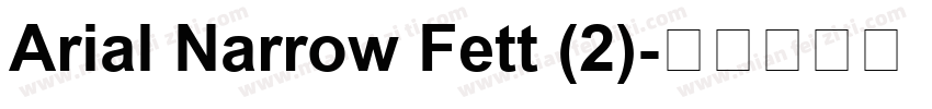 Arial Narrow Fett (2)字体转换